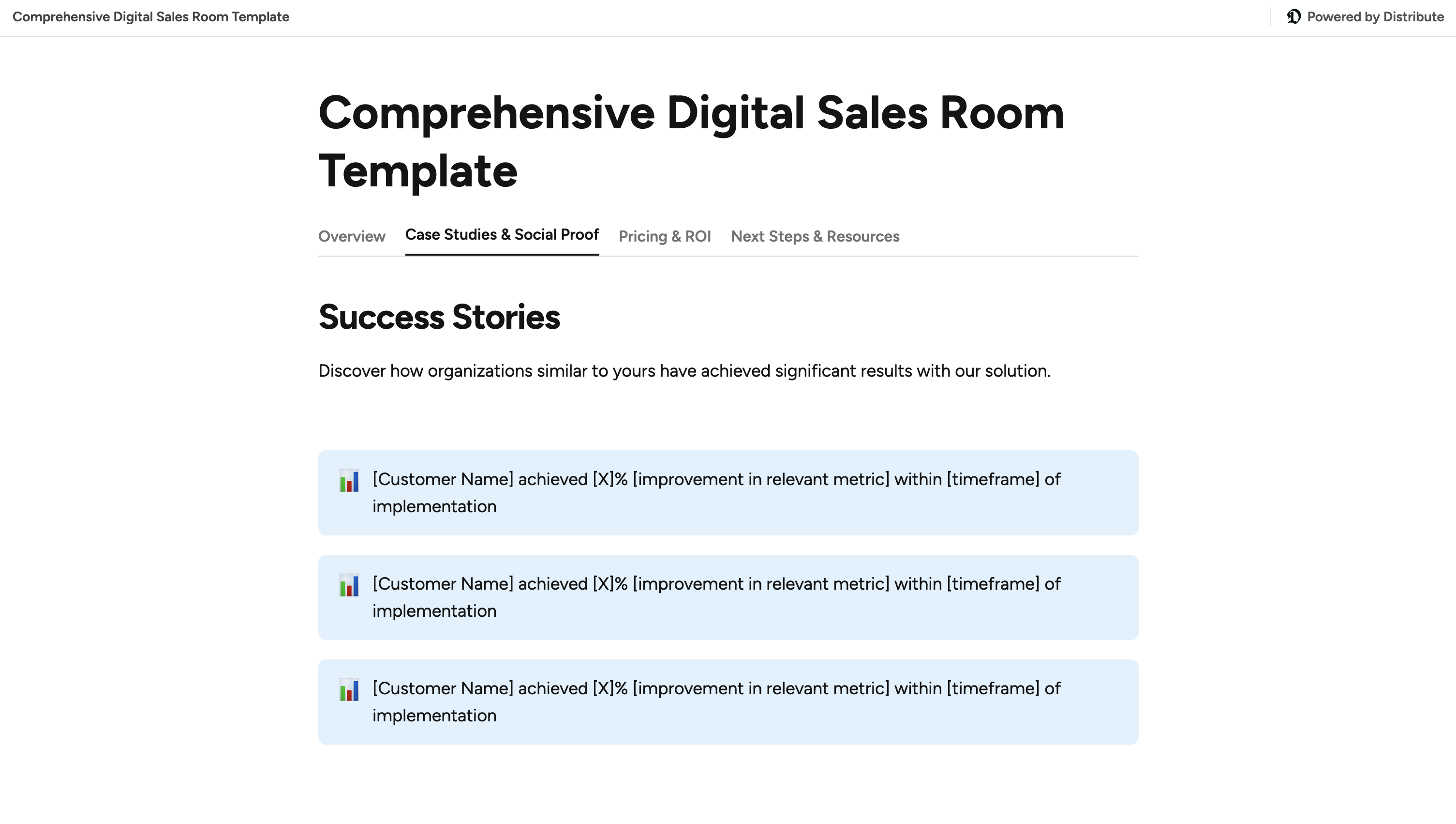 Free Sales Templates | Digital Sales Room, Follow-Up & One-Pager ...