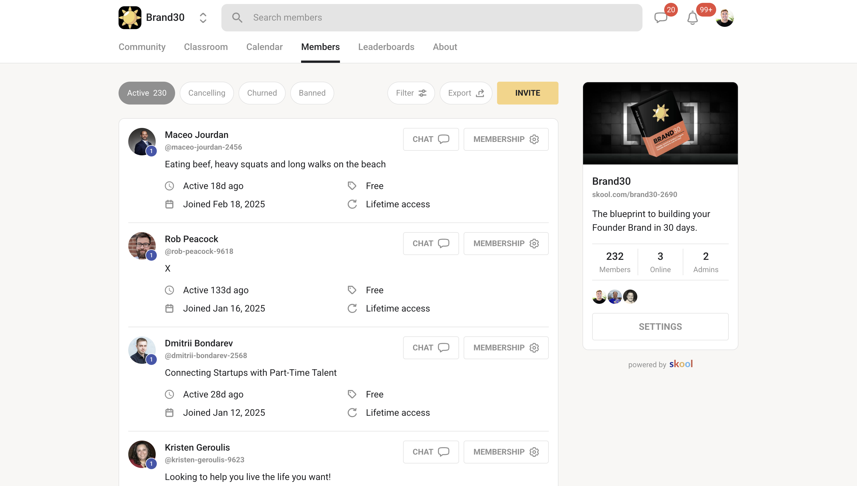 LinkedIn analytics dashboard showing engagement metrics