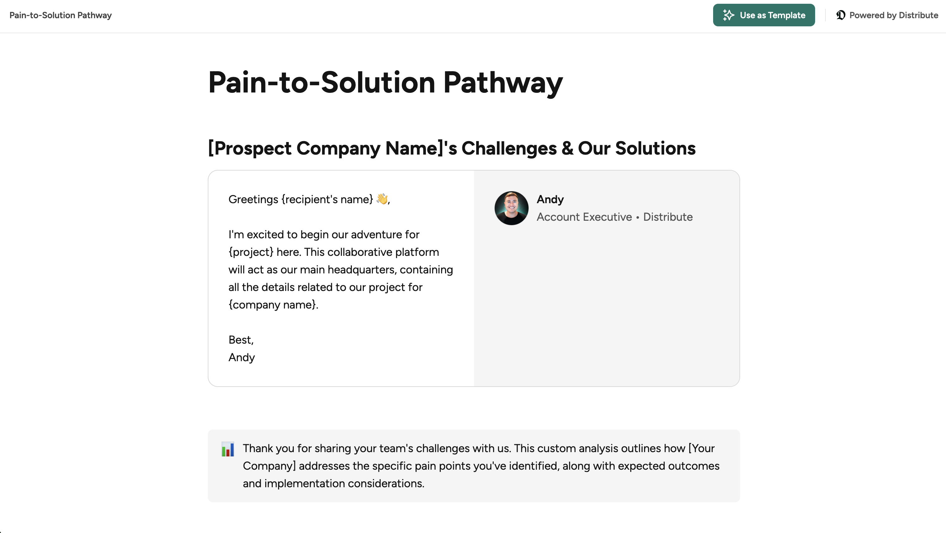 Pain-to-Solution Pathway