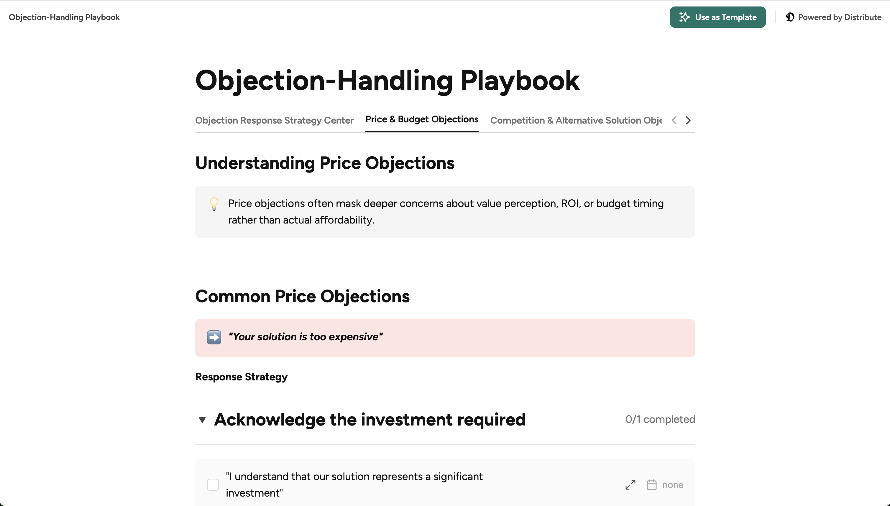 Objection-Handling Playbook