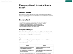 Industry Trends Report