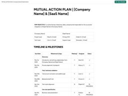 Mutual Action Plan 2