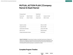 Mutual Action Plan 3
