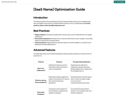 Product Usage Optimization Guide