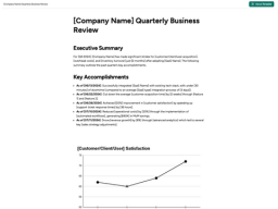 Quarterly Business Review Template